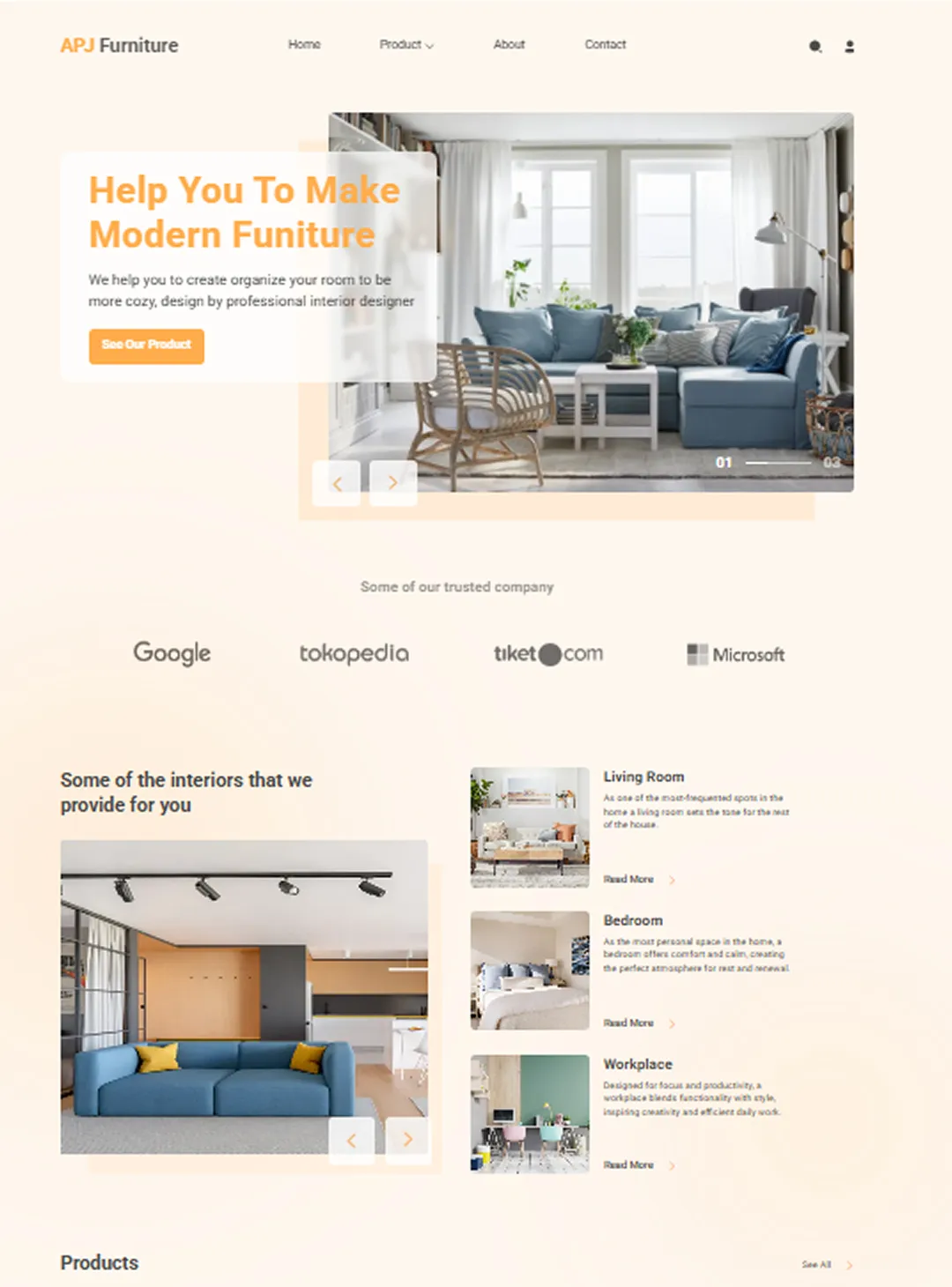 Website furniture