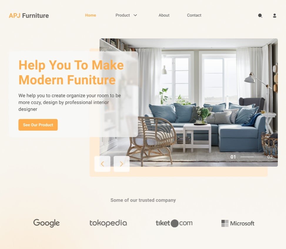 Website furniture
